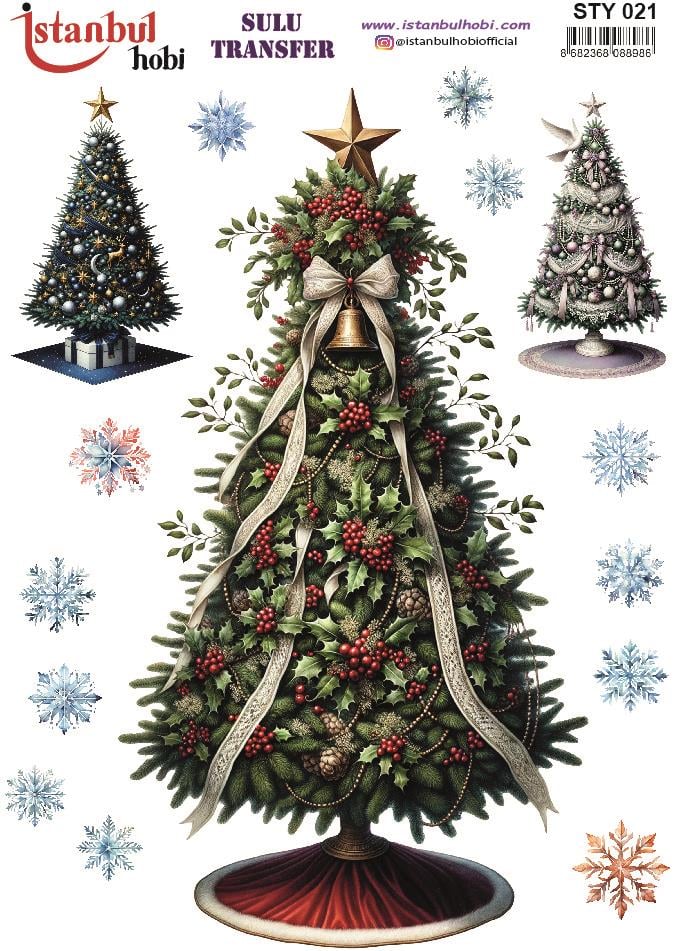 Yılbaşı Sulu Transfer 25x35cm STY021