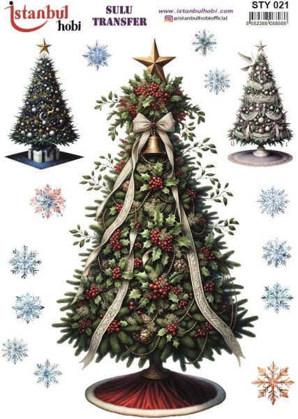 Yılbaşı Sulu Transfer 25x35cm STY021