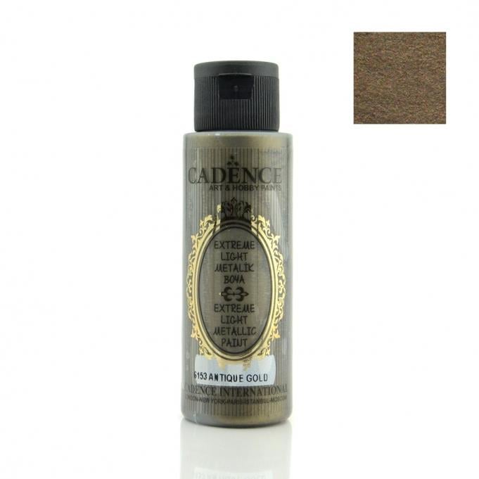 Cadence Extreme Light Metalik Boya - 6153 Antik Altın 70ml