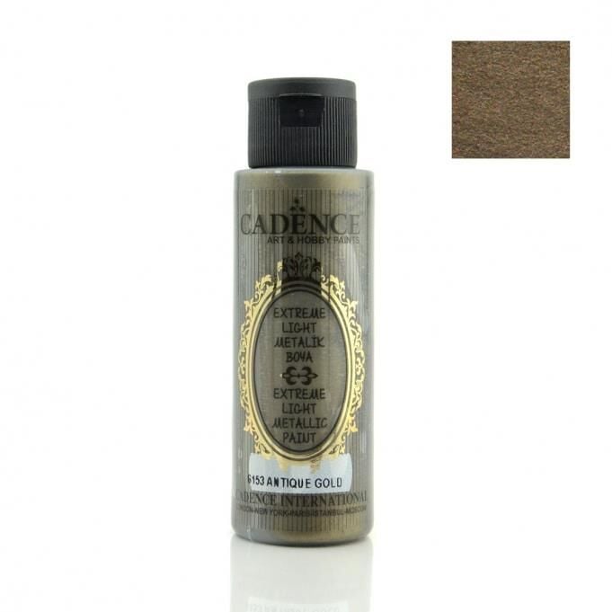 Cadence Extreme Light Metalik Boya - 6153 Antik Altın 70ml
