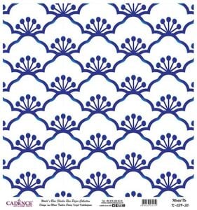 Dünyanın Mavi Tonları Pirinç Dekopaj Kağıdı - K-039