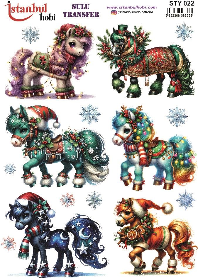 Yılbaşı Sulu Transfer 25x35cm STY022