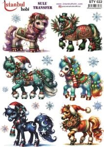 Yılbaşı Sulu Transfer 25x35cm STY022