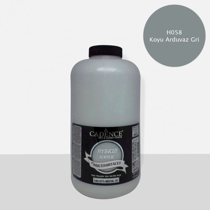 Cadence Hibrit Multisurface Boya 2000ml H-058 Koyu Arduvaz Gri (3 Kg)