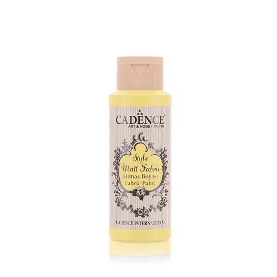 Cadence Style Mat Kumaş Boyası - 604 Vanilya Sarı 59ml