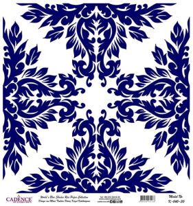 Dünyanın Mavi Tonları Pirinç Dekopaj Kağıdı - K-040