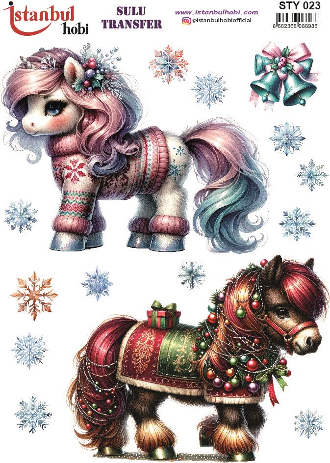 Yılbaşı Sulu Transfer 25x35cm STY023