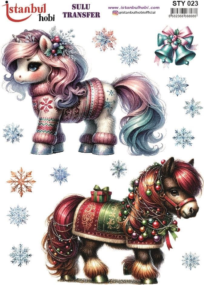 Yılbaşı Sulu Transfer 25x35cm STY023