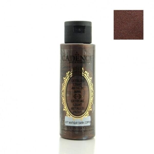 Cadence Extreme Light Metalik Boya - 6177 Antik Koyu Bakır 70ml