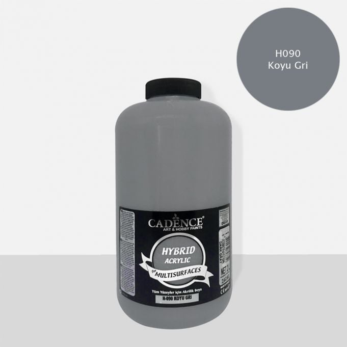 Cadence Hibrit Multisurface Boya 2000ml H-090 Koyu Gri (3 Kg)