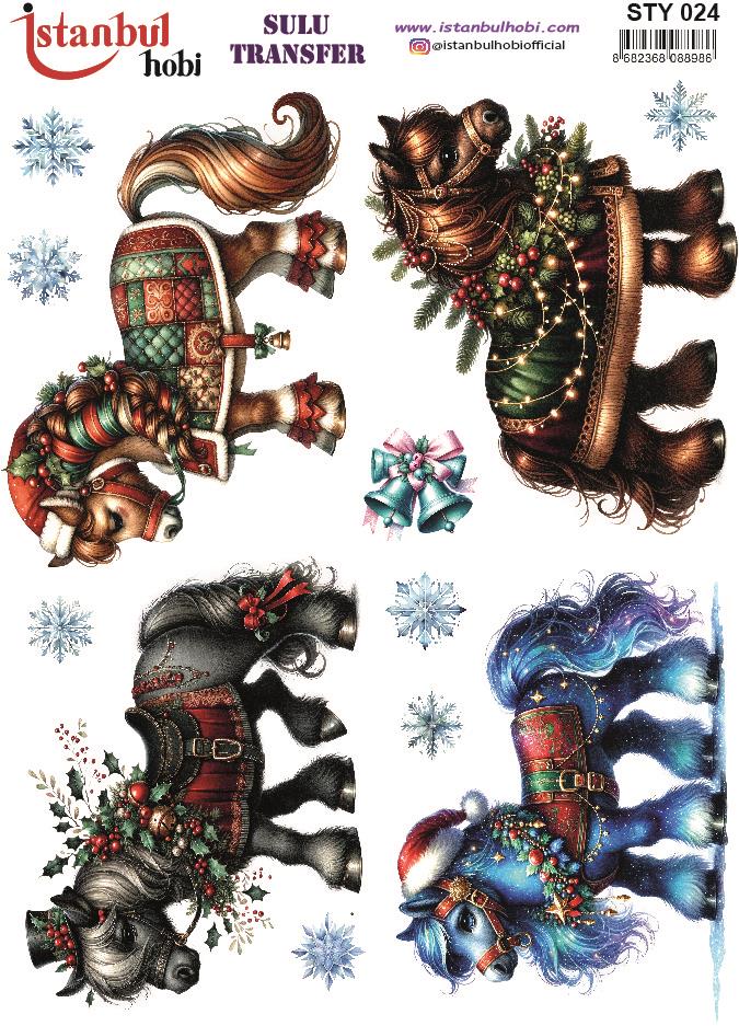 Yılbaşı Sulu Transfer 25x35cm STY024