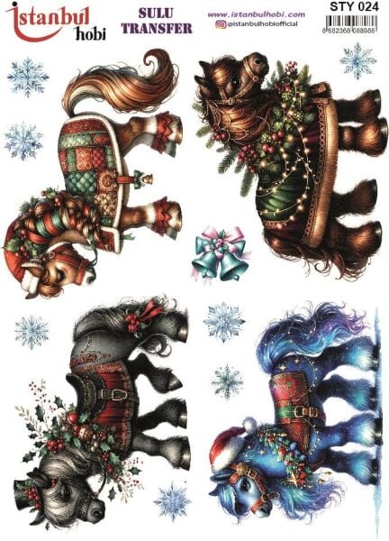 Yılbaşı Sulu Transfer 25x35cm STY024