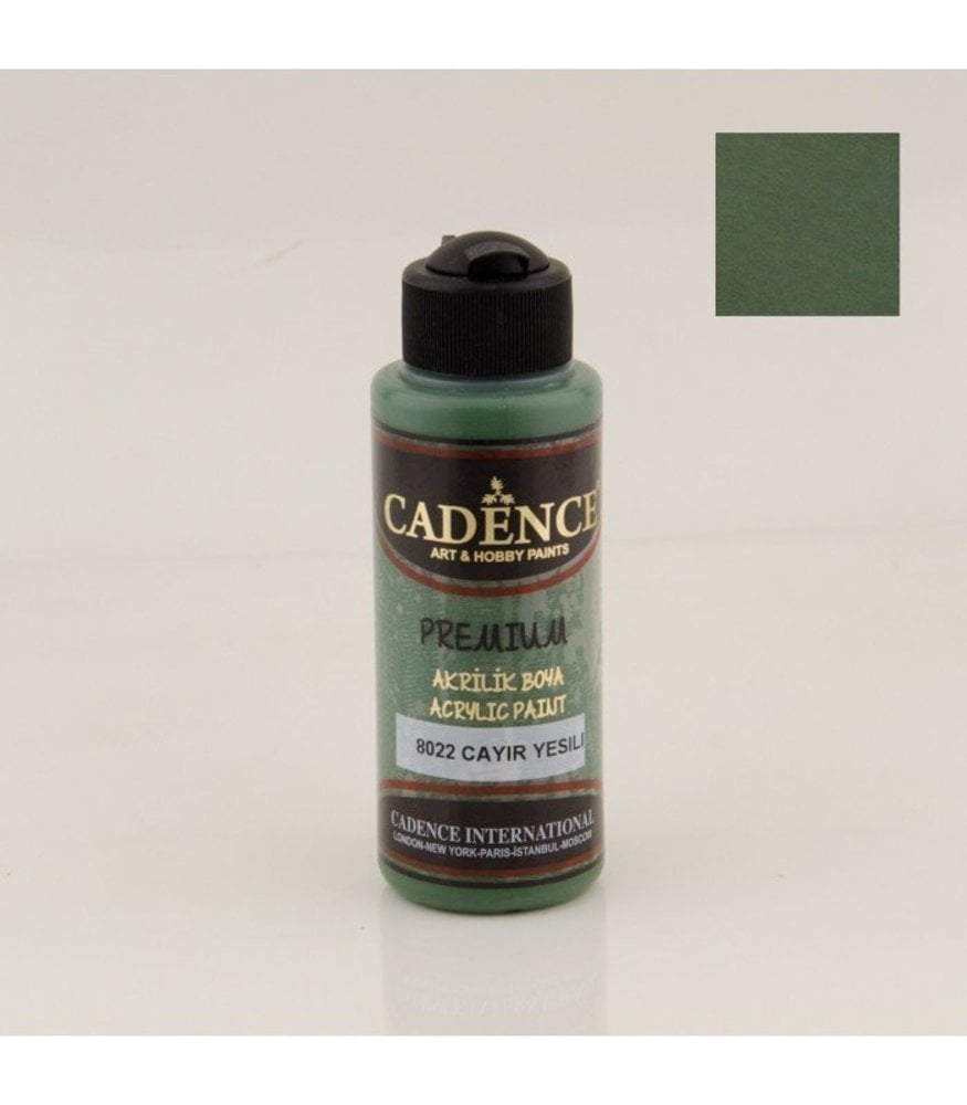 Cadence Akrilik Boya 8022 Çayır Yeşili Ahşap Boyası 120ML