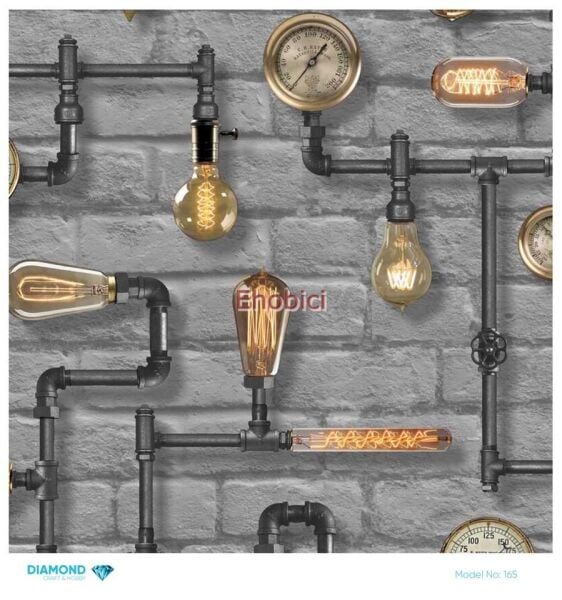 Diamond Pirinç Dekopaj Kağıdı - 165 - 30x30