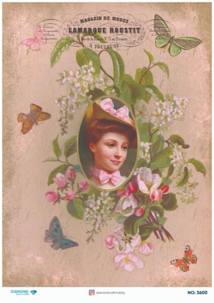 Diamond Pirinç Dekopaj Kağıdı - 3600