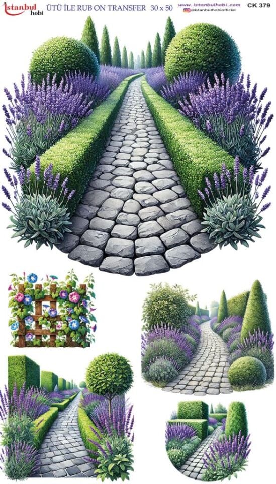 Ütü İle Rub On Transfer Kağıdı 30x50cm CK379
