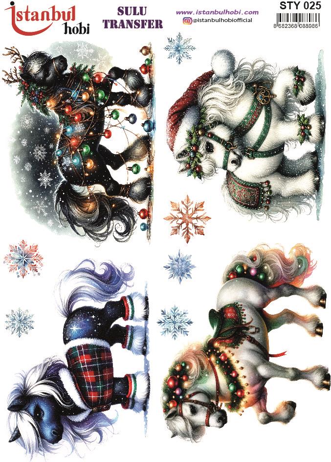 Yılbaşı Sulu Transfer 25x35cm STY025