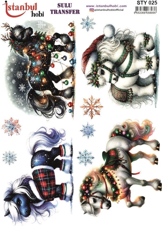 Yılbaşı Sulu Transfer 25x35cm STY025