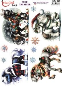 Yılbaşı Sulu Transfer 25x35cm STY025