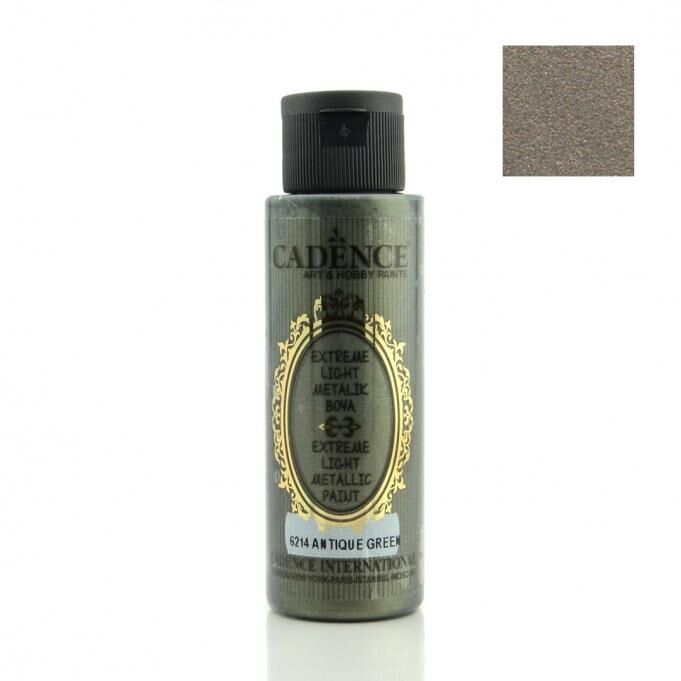 Cadence Extreme Light Metalik Boya - 6214 Antik Yeşil 70ml