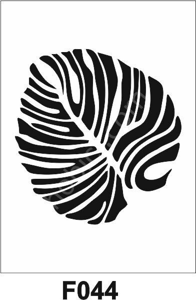 Çiçek Desen Stencil Şablon (25x25) F-044