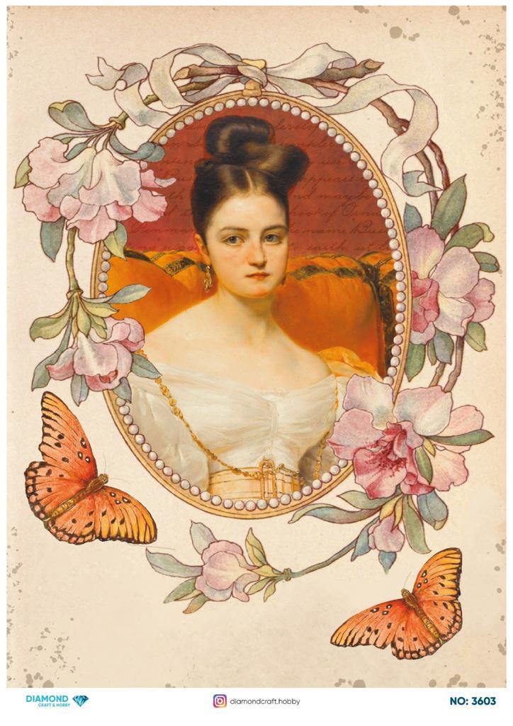 Diamond Pirinç Dekopaj Kağıdı - 3603