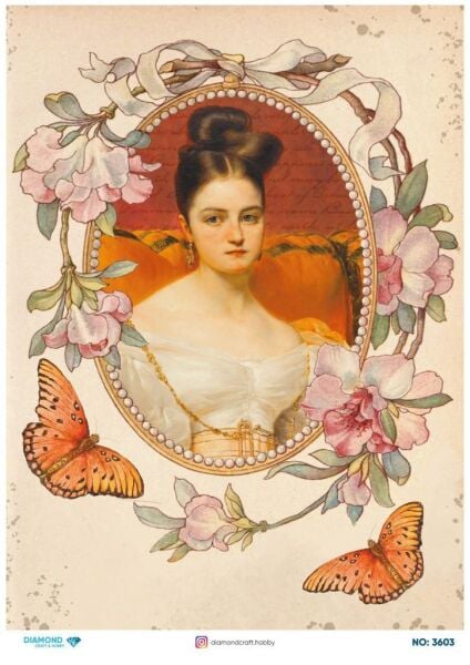 Diamond Pirinç Dekopaj Kağıdı - 3603