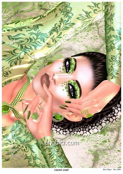 Lineart Pirinç Dekopaj Kağıdı Model - 3299