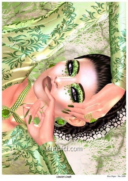 Lineart Pirinç Dekopaj Kağıdı Model - 3299