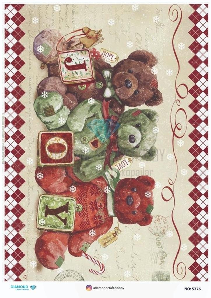 Diamond Pirinç Dekopaj Kağıdı - 5376