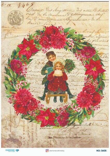 Diamond Pirinç Dekopaj Kağıdı - 3605