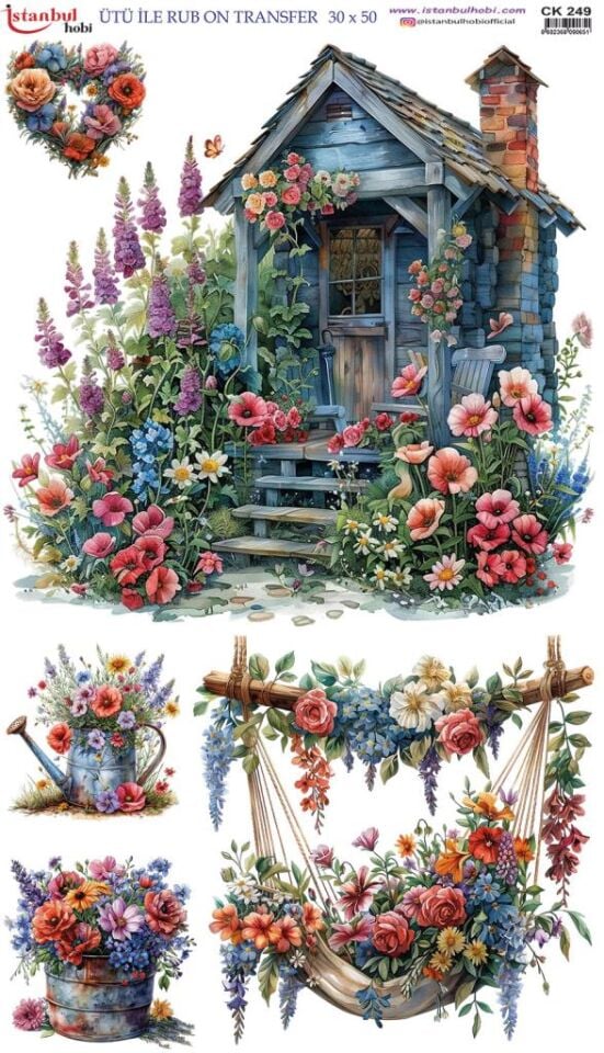 Ütü İle Rub On Transfer Kağıdı 30x50cm CK249