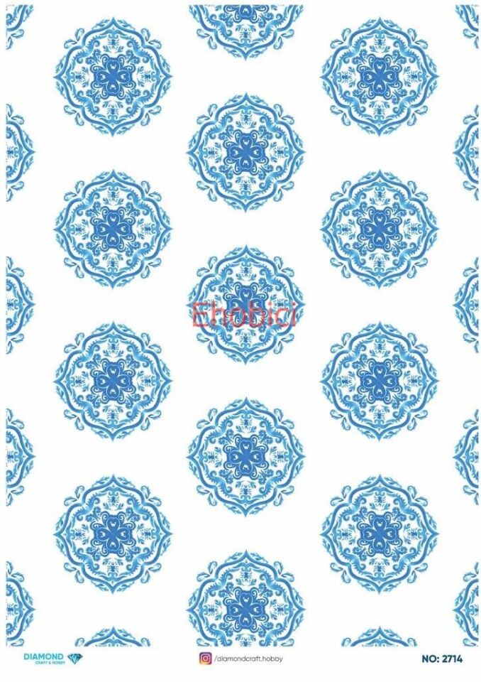 Diamond Pirinç Dekopaj Kağıdı - 2714