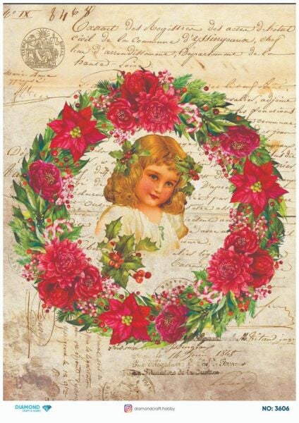 Diamond Pirinç Dekopaj Kağıdı - 3606