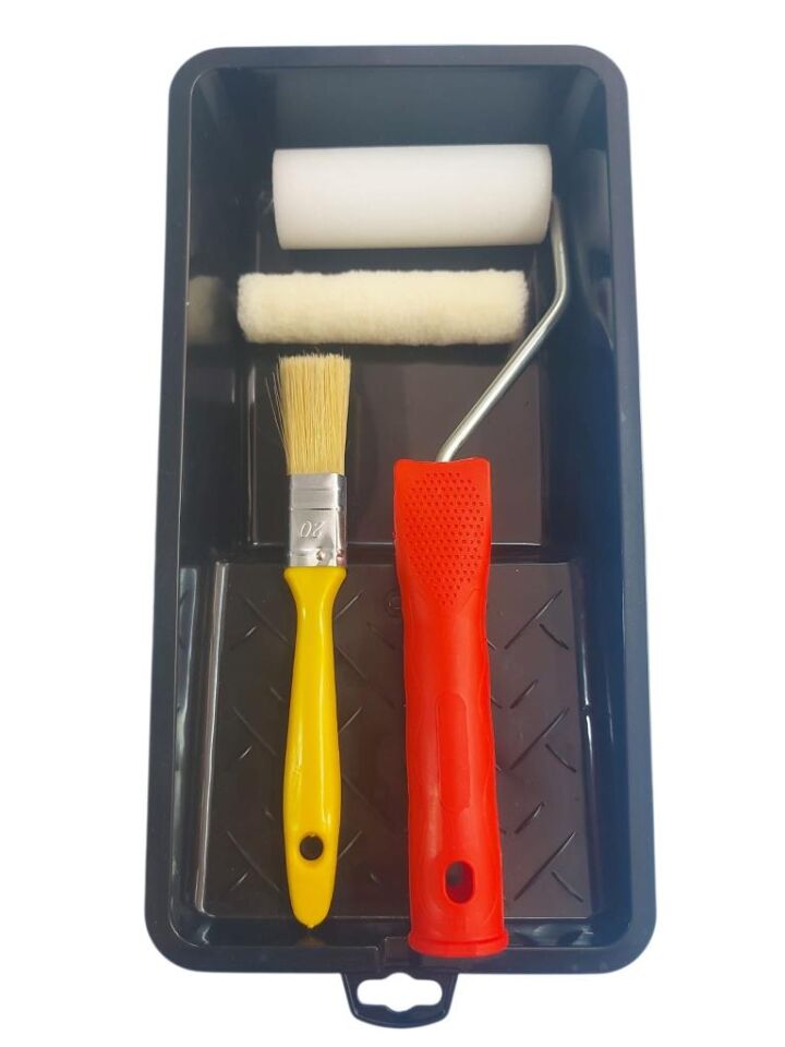 Ehobici Sünger + Kadife Rulo Fırça Seti 02