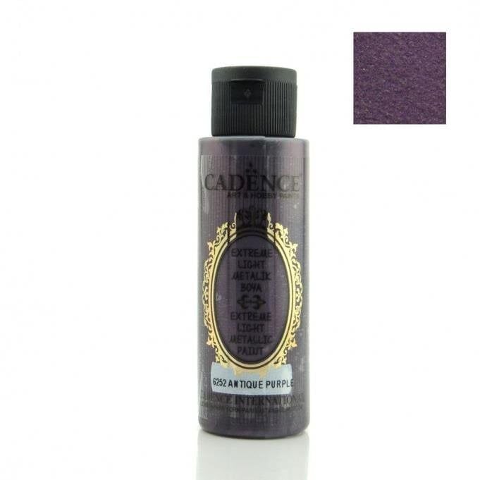 Cadence Extreme Light Metalik Boya - 6252 Antik Mor 70ml