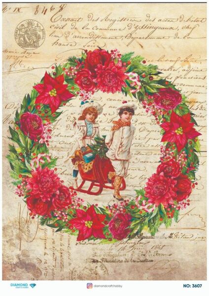 Diamond Pirinç Dekopaj Kağıdı - 3607