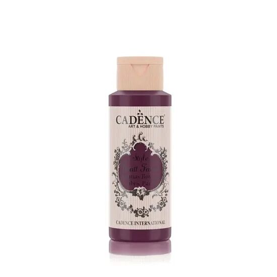 Cadence Style Mat Kumaş Boyası - 615 Karadut 59ml