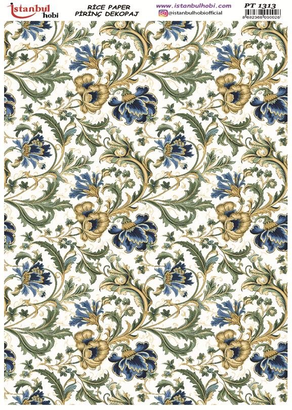 Pirinç Dekopaj Kağıdı 30x42cm PT-1313 Etnik