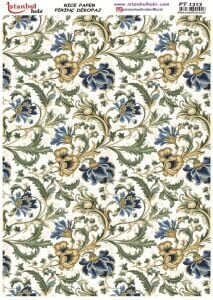 Pirinç Dekopaj Kağıdı 30x42cm PT-1313 Etnik