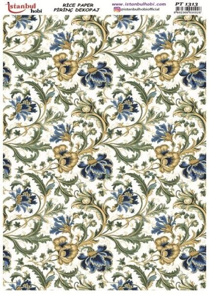 Pirinç Dekopaj Kağıdı 30x42cm PT-1313 Etnik