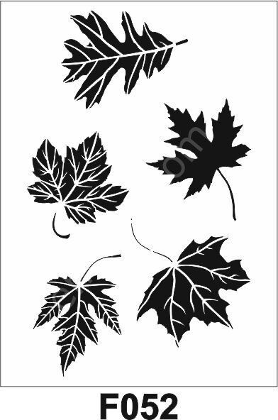 Çiçek Desen Stencil Şablon (21x30) F-052