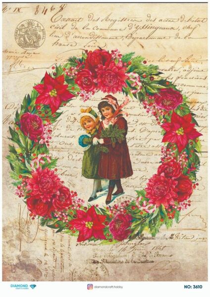 Diamond Pirinç Dekopaj Kağıdı - 3610