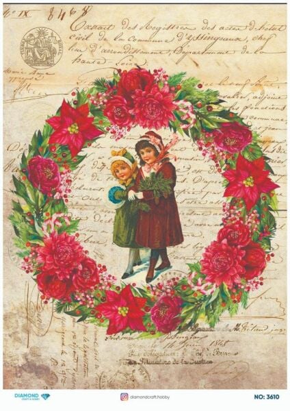 Diamond Pirinç Dekopaj Kağıdı - 3610