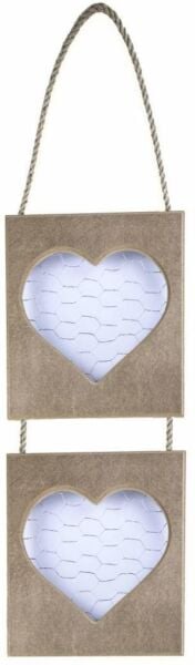 Ahşap Telli Kalpli Pano PN-58