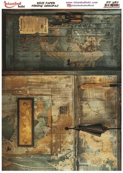 Pirinç Dekopaj Kağıdı 30x42cm PT-387 Vintage