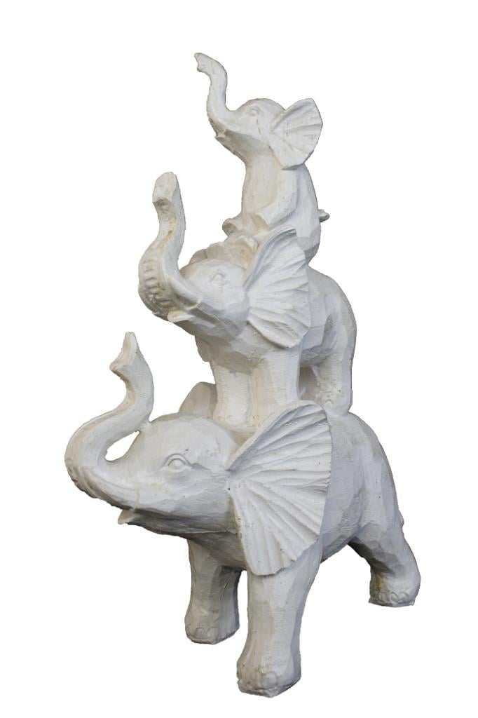Polyester Üst Üste 3 Neşeli Fil 34x22cm HYK795