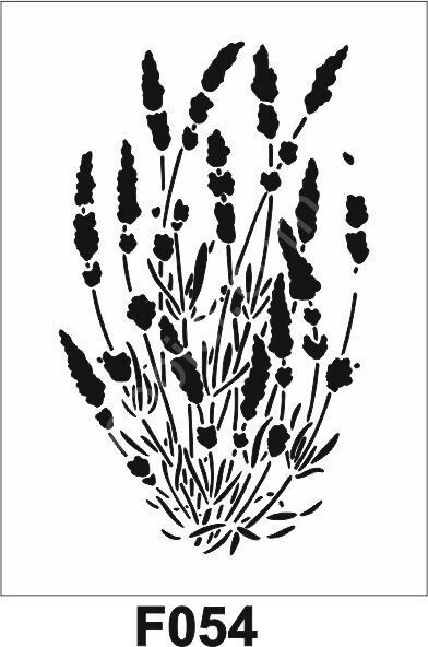 Çiçek Desen Stencil Şablon (21x30) F-054