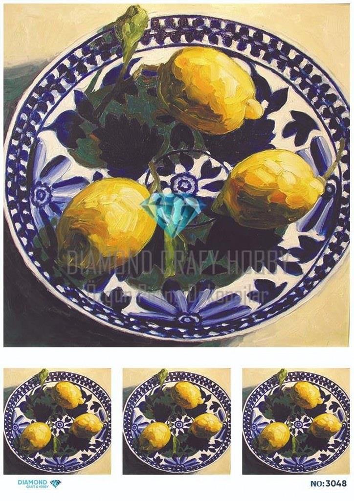 Diamond Pirinç Dekopaj Kağıdı - 3048