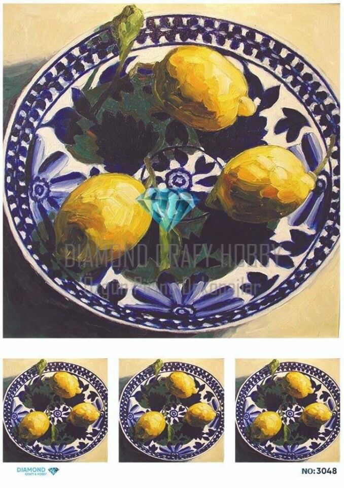 Diamond Pirinç Dekopaj Kağıdı - 3048